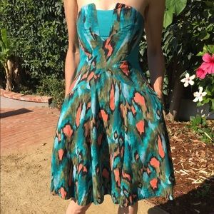 Anthropologie strapless dress